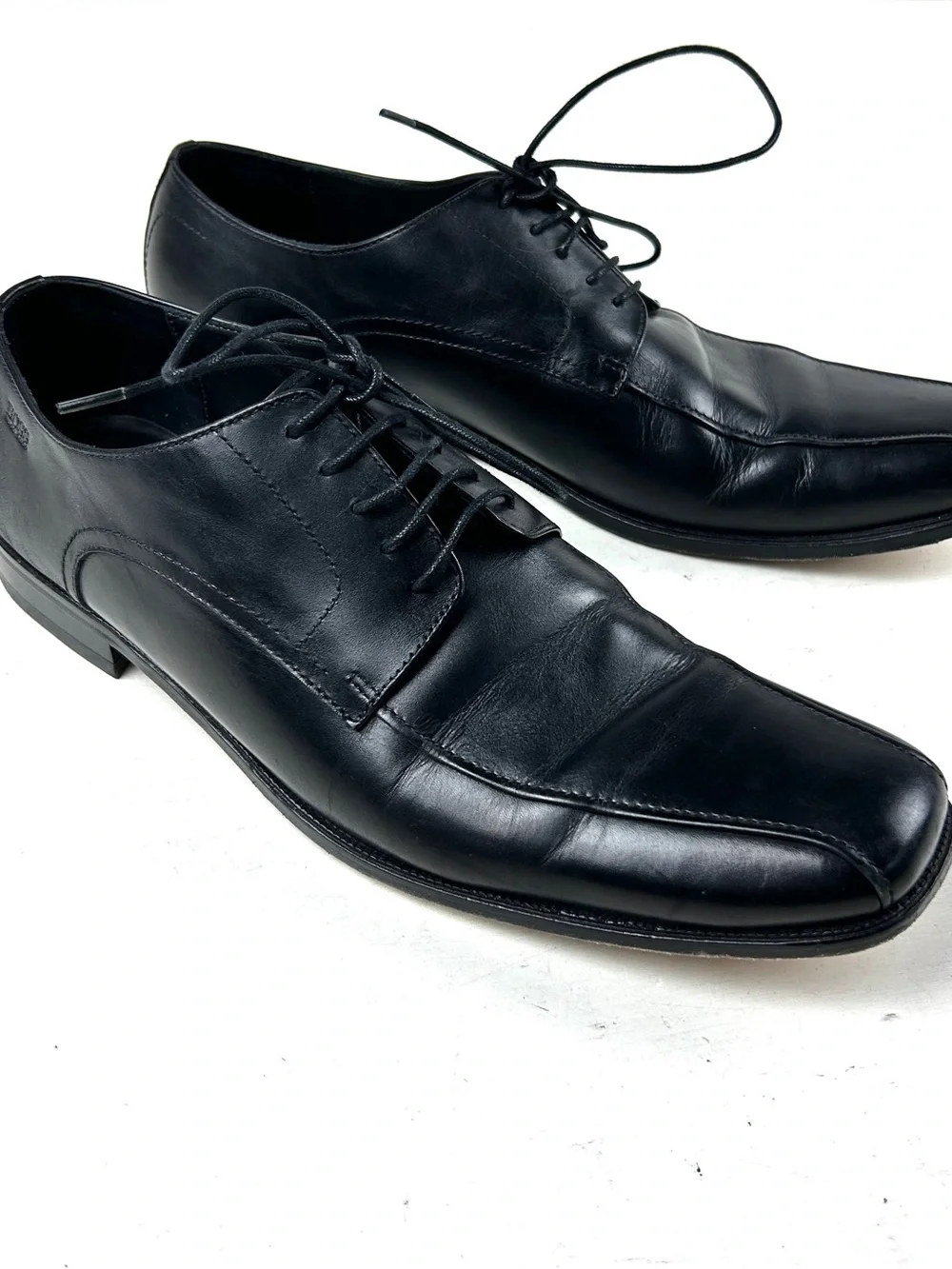 Hugo Boss Shoes Mens Size 10.5 Black Leather Dress 50170910